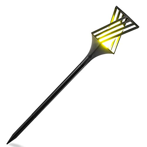 Leruiyi Solar Landscape Lights Outdoor Decorative Torch Lights Waterproof Garden Patio Lights Pathway Lawn Backyard Lights Outdoor Wireless(Pack of 1)