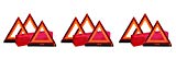 Deflecto Early Warning Road Safety Triangle Kit, Reflective, (73-0711-00) (3 Kits) For Sale