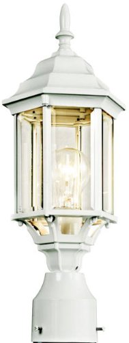 Cheap KICHLER Lighting 49256WH Chesapeake Post Mount Light, White