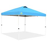 CROWN SHADES 10ft x 10ft Outdoor Pop up Portable Shade Instant Folding Canopy with Carry Bag, Sky For Sale