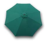 9ft Replacement Canopy 8 ribs in Hunter Green (Canopy only)