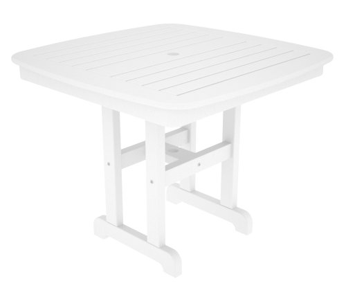 Cheap POLYWOOD NCT37WH Nautical Dining Table, 37-Inch, White