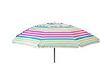 Heininger 1374 DestinationGear Pink Stripe 7 feet Beach Umbrella with Tilt and Travel Bag