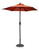 6.5 ft Orange Patio Metal Umbrella with Crank Product SKU: UB30050