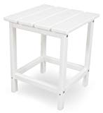 POLYWOOD ECT18WH Long Island 18″ Side Table, White POLYWOOD ECT18WH Long Island 18″ Side Table, White