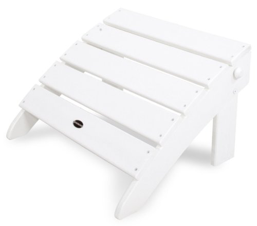 POLYWOOD OT73WH Classic Adirondack Ottoman, White