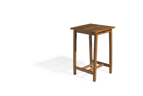 Oxford Garden Dartmoor 28-Inch Square Shorea Bar Table, Brown Umber