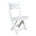 Quik-Fold White Patio Chair