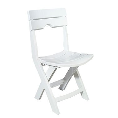 Quik-Fold White Patio Chair