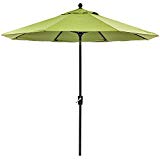 dali Patio Umbrella, 9 Ft Aluminum Patio Market Outdoor Table Umbrella Auto Tilt Crank, Green dali Patio Umbrella, 9 Ft Aluminum Patio Market Outdoor Table Umbrella Auto Tilt Crank, Green