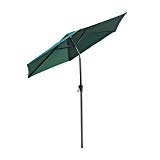 Outsunny Outdoor Aluminum Patio Market Umbrella with Tilt, 9-Feet, Deep Green For Sale