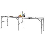 Giantex 8FT Folding Portable Aluminum Table with Carrying Handle, Waterproof Anti-Slip Foot Design, Easy Setup for Indoor, Outdoor, Picnic, Party Camping For Sale Giantex 8FT Folding Portable Aluminum Table with Carrying Handle, Waterproof Anti-Slip Foot Design, Easy Setup for Indoor, Outdoor, Picnic, Party Camping For Sale