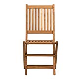 Amazonia Teak London 2-Piece Teak Folding Chair