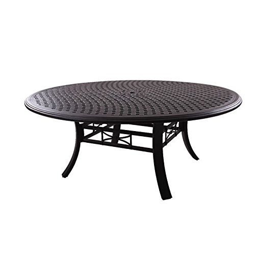 Darlee Series 99 Patio Egg Shape Dining Table in Antique Bronze