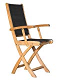 Cheap Three Birds Casual Riviera Folding Armchair, Black