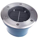 Commercial Grade Aluminum Solar Recessed 4 LED Deck Dock Driveway Light For Sale