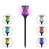Cheap AXBON Solar Multi-Color Lights Outdoor, IP65 Waterproof Grade LED Outdoor Garden Spotlights – Landscape Garden Decoration Lighting for Front Door, Yard, Lawn