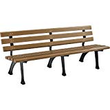Park Bench With Backrest, 6’L, Tan For Sale Park Bench With Backrest, 6’L, Tan For Sale