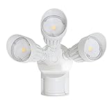 Maxxima 3 Head Outdoor LED Security Light, 30W, 2700 Lumens, Motion Sensor, Photocell Sensor, White, 5000K Maxxima 3 Head Outdoor LED Security Light, 30W, 2700 Lumens, Motion Sensor, Photocell Sensor, White, 5000K