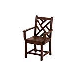 POLYWOOD CDD200MA Chippendale Dining Arm Chair, Mahogany POLYWOOD CDD200MA Chippendale Dining Arm Chair, Mahogany