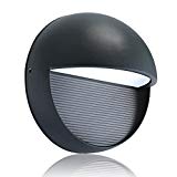 Lightess Outdoor Wall Sconce Waterproof LED Wall Light Bulkhead Lights Lighting Fixture Round Shape Aluminum Alloy Lights, 3W Cold White, OLB-O2 Review