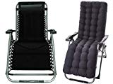 Four Seasons with Cushion Upgraded Heavy Duty Zero Gravity Chair Lounge Recliner Folding Adjustable Portable Office Patio Beach Pool Side Sports Indoor Outdoor Camping with Cup Holder