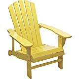 Kotulas Classic Yellow Painted Wood Adirondack Chair For Sale