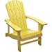 Kotulas Classic Yellow Painted Wood Adirondack Chair