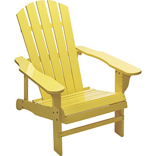 Kotulas Classic Yellow Painted Wood Adirondack Chair