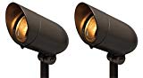 Hinkley Lighting 54000BZ 120V Line Voltage Small Spot Light, PAR16 or PAR20 75 Watt Maximum Light Bulb, Bronze (2 Pack, Bronze) For Sale