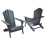 2-Pack Outdoor Folding Adirondack Chair, Hampton Bay, Adirondack Chair, Patio Chair, Wood Outdoor Furniture, Outdoor Chair, Patio Folding Chair (Choose Your Color) (Graphite) For Sale 2-Pack Outdoor Folding Adirondack Chair, Hampton Bay, Adirondack Chair, Patio Chair, Wood Outdoor Furniture, Outdoor Chair, Patio Folding Chair (Choose Your Color) (Graphite) For Sale