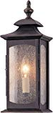 Feiss OL2600ORB Market Square Outdoor Lighting Wall Pocket Sconce, Bronze, 1-Light (6″W x 14″H) 60watts For Sale