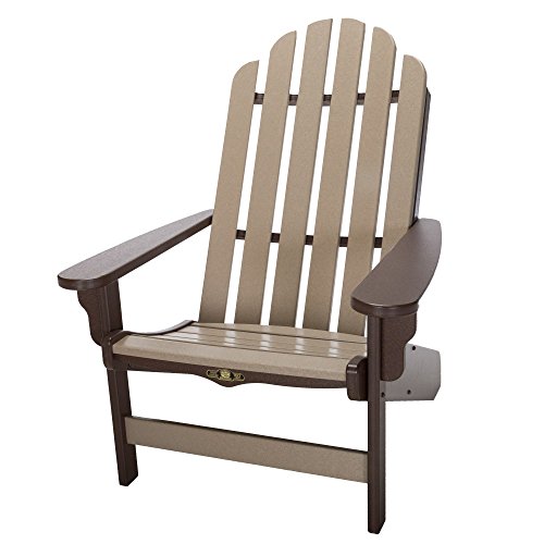 Original Pawleys Island DWAC1CHOWW Durawood Essentials Adirondack Chair, Chocolate/Weatherwood For Sale