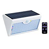 WYBAN Solar Sensor Lights 60 LEDs with Remote Control Five-Mode 1300LM Wireless Waterproof Solar Motion Sensor Security Light Perfect for Driveway Pathway Yard Garden Outdoor Lighting Warmwhite