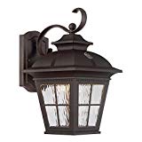 Altair Energy Saving LED Lantern – Oil Rubbed Bronze Finish Clear Hammered Glass Review