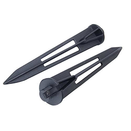 GOODSMANN Sturdy Solid Ground Metal Stake Spike for Pathlight Spotlight Uplight Landscape in-Ground Light Parts Metal Replacement Stake Works with Malibu Products 9920-1838-02 For Sale