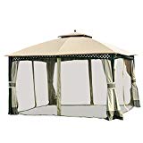 Garden Winds Replacement Canopy and Netting Set for Windsor Dome Gazebo – Riplock 350 For Sale