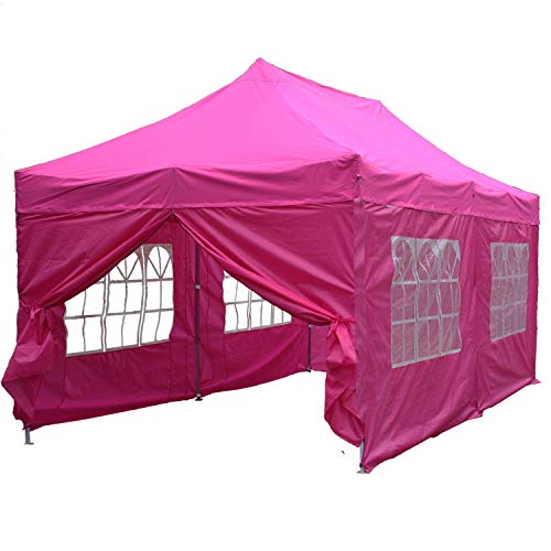 10’x20′ Pop up Canopy Wedding Party Tent Instant EZ Canopy Pink – F Model Commercial Grade Frame By DELTA Review