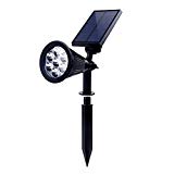 Solar Garden Lights, KAWOTI 7 LED Solar Spot Light Bright & Dark Sensing Auto On/Off in-Ground Light for The Yard Patio Lawn Landscape Lighting Outdoor Waterproof Security (Changing Color) (Colorful) Solar Garden Lights, KAWOTI 7 LED Solar Spot Light Bright & Dark Sensing Auto On/Off in-Ground Light for The Yard Patio Lawn Landscape Lighting Outdoor Waterproof Security (Changing Color) (Colorful)