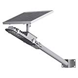 SHANGBOYI Solar Street Light 10W 600 Lumens Post Light IP65 LED Solar Motion Path Light with Light Sensor Control for Street, Garden, Outdoor (Silvery Grey) Review