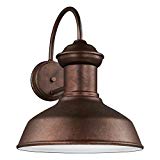 Sea Gull Lighting 8647701-44 Fredricksburg One-Light Outdoor Wall Lantern, Weathered Copper Finish