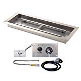 Stanbroil 36 inch Rectangular Drop-In Fire Pit Pan with Spark Ignition Kit Propane Gas Version For Sale