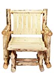 Montana Woodworks Montana Collection Single Seat Glider, Clear Exterior Finish For Sale Montana Woodworks Montana Collection Single Seat Glider, Clear Exterior Finish For Sale