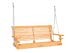 BuyHive 5ft Porch Swing Chair Patio Hanging Bench Deck Courtyard Seat Wooden w/Hanging Chains