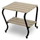 Ivy Terrace Side Table Color: Black/Sand For Sale