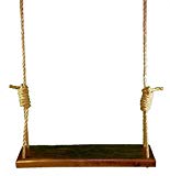 Cheap American Black Walnut 30 Inch Wooden Tree Swing – Wood Rope Outdoor Swings Patio