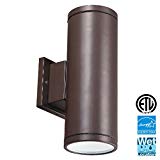 LED Outdoor Up & Down Wall Light, Light Blue™ 12″ Waterproof and Outdoor Lighting Fixture for Building Home Security and Walkways, 3000K Soft White, 1260 Lumens, ETL and Energy Star certified