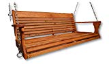 Wormy Red Oak Wood Porch Swing/Hand Rub Oil Finish/Made in USA/Porch Swing/Wood Swing Review