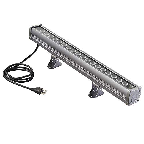 Cheap H-TEK 18W LED Wall Washer Light, Linear LED Bar Light 120V, IP65 Waterproof LED Strip Lights, 1.6ft/20 inches, Hotels, Villa, Resort, Landmark Advertisement Billboard Lighting (Bright White 5000K)