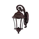 Acclaim 3602BC Waverly Collection 1-Light Wall Mount Outdoor Light Fixture, Black Coral For Sale